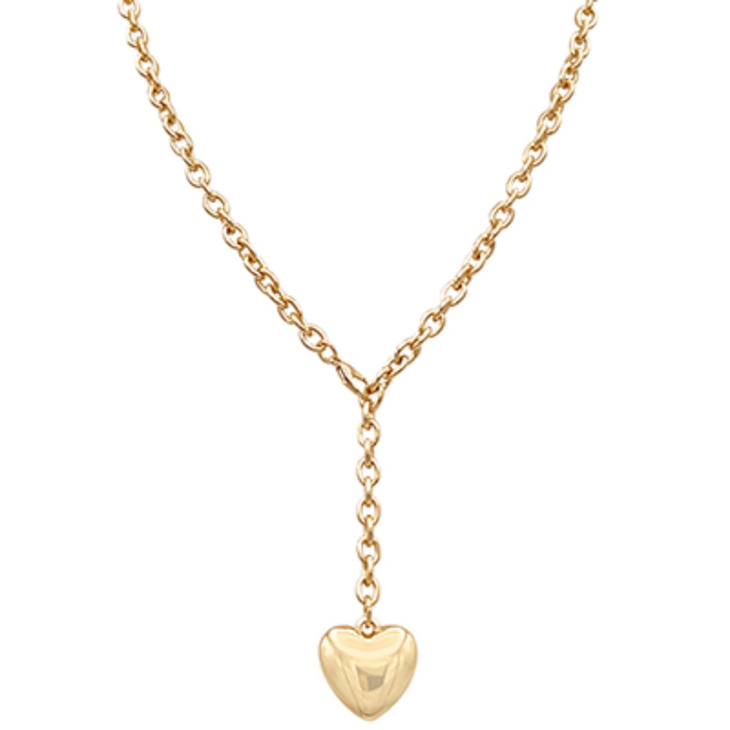 Adjustable Chain Puffy Heart Necklace Set 69$